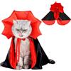 SULOLI Costume Animali Halloween,Mantello per Animali Domestici | Abbigliamento Vampiro per Cane Gatto,Cosplay Decorazione di Halloween
