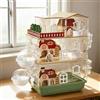 YCBTREE Gabbia per criceti in acrilico 17 in 1, design da giardino, 35 × 26 × 52 cm, trasparente, a più piani, con villa in legno, girante, tunnel, borraccia, vasca da bagno e accessori da gioco (3 livelli)