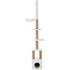 TRIXIE 44072 - Tiragraffi Aurelio, Altezza soffitto, 220-250 cm, Colore: Bianco