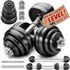 RE:SPORT® Set di manubri in ghisa da 40 kg set di bilancieri set di piastre per pesi manubri