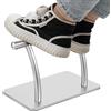 HPDTZ Poggiapiedi per sedia da salone, poggiapiedi in acciaio inox, ergonomico, moderno, rettangolare, 30 x 19 cm
