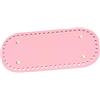 GALPADA Fondo Borsa Ovale in PU Rosa 22x10cm per Borse Fai da Te