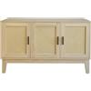 Box and beyond - Credenza - 120 x 40 x 71 cm - Cannage, legno - 3 ante - Archiviazione elegante e pratico - Soggiorno, Sala da pranzo - Stile Boemico