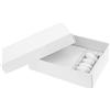 Confettando Set 50 Pezzi Astuccio Fondo Coperchio + Astuccio PVC Pelle -Bianco 130X90X40 CM