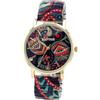 Raptor Colorful Edition Orologio da donna fantasia colorato | Orologio da polso da donna eccezionale con cinturino a trazione | Orologio speciale da polso da donna - Orologio alla moda donna anziani