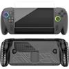 Jazuaiao Custodia protettiva in silicone anti-impronte e pellicola in vetro rinforzato per console portatili moderne Copertura da gioco in silicone