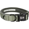 duvoplus, Ultimate Fit Comfy Classic Collare Largo con Nastri da Cucito Riflettenti, Taglia XL - 52-61 cm, Verde Coperto, per Cani, Materiali Resistenti, Asciugatura Rapida