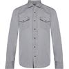 MOORER - Camicia tinta unita - Grigio