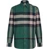 BURBERRY - Camicia fantasia - Verde scuro