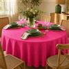 ECOMMERC3 Tovaglia Rotonda Antimacchia Resinata Rosa 140 cm rotonda