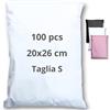 EMBALLAX - 100 Buste per Spedizioni Vinted - Taglia S - 20x26cm - NON TRANSPARENTI/ULTRA-RESISTENTI - Sacchetti Spedizione in Plastica - Pacchi per Spedizioni Postali - Scatola
