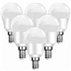 Ddlisu Lampadina LED E14 Golf 2W, Classe Energetica A, Bianco Caldo 3000K, Lampadina G45/P45, Equivalente a 40W, Non Dimmerabile, 470LM, Lampadina E14 a Risparmio Energetico, Confezione da 6