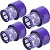 McFilter | 4x filtro adatto per Dyson V10 SV12 hoover filtro HEPA 969082-01, filtro di ricambio lavabile per serie Dyson Cyclone V10 Absolute Extra, Animal, Total Clean, Motorhead, Parquet