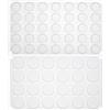 Musykrafties - Stampo in silicone a forma di disco, rotondo; stampo per caramelle, mousse, torte Small 24 Cavity Each-1.4x1.4x0.2inch