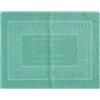 SaRani Tappeto da Bagno in Spugna di Cotone, fantasia Greca, Tappetino Assorbente Hotel (Verde, 45x60 cm)