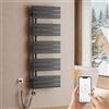 S'AFIELINA Scaldasalviette Elettrico Bagno WiFi 1320x500mm 800W, Antracite