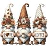 Generic Arts Crafts Diamond Painting Kit 50x40cm gnomo caffè 5D trapano rotondo fai da te forniture per la decorazione della casa