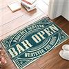 Dsoluuing Zerbino di benvenuto per ingresso esterno Hello Bar tappeto aperto zerbino positivo zerbino per ingresso (dimensioni: 40 x 60 cm)
