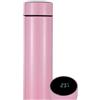 Generic Smart Cup. Borraccia termica in acciaio inox 500 ml. Bottiglia termica sottovuoto con display intelligente della temperatura. Rosa