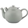 PLINT Simple & Stylish Ceramic Teapot, Globe Teapot with Stainless Steel Strainer, Ceramic Teapot for up to 10 Cups, 2500ml Ceramic Teapot, Flowering Tea Pot, TeaPot for Blooming Tea, Leaf Color
