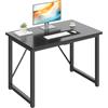 JUMMICO Scrivania 100 x 60 cm Scrivania per Computer, per Ufficio,Postazione Lavoro, Tavolo da Lavoro Piano di Lavoro, Adatta per l'ufficio o il Soggiorno
