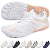 Topmis Scarpe Grounding con Rame per Donna Uomo, Scarpe Acquatiche Barefoot Leggere, Mesh Traspirante Ad Asciugatura Rapida, Suola Antiscivolo Flessibile per Spiaggia E Camminate(White,40EU)