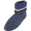 Haflinger Paul 631051, Pantofole a collo alto Unisex - bambino, Blu (Blau (jeans 72)), 46