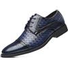 TvzsiY Scarpe Eleganti Punta Affusolata Uomo Scarpe Formale con Lacci Leggere Classiche per Business, Matrimonio E Cerimonia