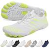 Topmis Scarpe Grounding con Rame per Donna Uomo, Scarpe Acquatiche Barefoot Leggere, Mesh Traspirante Ad Asciugatura Rapida, Suola Antiscivolo Flessibile per Spiaggia E Camminate(White-Green,41EU)