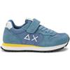SUN68 Sneakers Bambino in Pelle e Tessuto Boy's Tom Solid Z36301K 8050161680933-30 Blu 30