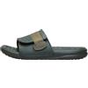 HEYDUDE Wave ALT Slide - Sandalo da uomo leggero in EVA con cinturino regolabile e suola flessibile pronta da viaggio, verde scuro, 42 EU