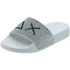 SUN68 X36211 Slippers Strass Logo Bianco Ciabatte per Donna in Gomma (Taglia 37)