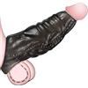 Generico Manicotto for pene Monster con 3 texture, Miglioramento della circonferenza for uomo, Estensore pene in morbido silicone, Guaina riutilizzabile ingrandire e ritardare, Giocattoli sessuali(B)