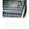 Generico Griglia in Acciaio Inox di Ricambio per Frigorifero e Congelatore | Divisorio Rete Acciaio Inox Multiscena per Frigorifero e Congelatore, Bordo Saldato(110x54 cm)