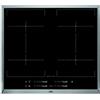AEG HKE64450XB - Piano cottura a induzione autosufficiente con funzione di alimentazione e indicatore di calore residuo a 3 livelli, 4 piani di cottura a induzione, colore: nero e argento