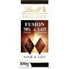 Lindt Tablet Excellence Fusion di cioccolato fondente, 70% cacao e latte, 100 g
