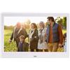 XYIANG Cornice portafoto digitale, display LED HD 1080P, multifunzione, compatibile con schede USB/SD, orologio, calendario, elegante design nero, telecomando