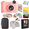 KODAK Smile+ 2-in-1 Fotocamera & Stampante Foto Regalo + Custodia + Carta Zink 20pz + Album + Set Adesivi + Cornici + Pennarelli - Rosa