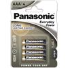 Panasonic Everyday Power LR03EPS/4BP Pila Alcalina AAA, Multicolore