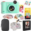 KODAK Smile+ 2-in-1 Fotocamera & Stampante Foto Regalo + Custodia + Carta Zink 20pz + Album + Set Adesivi + Cornici + Pennarelli - Verde