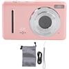 TARSHYRY Camera Digitale 4K 64MP 18X Videocamera da Viaggio Portatile Digital Zoom per Principiante (PINK)