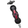Tsophreniq Stabilizzatore del braccio di alluminio per attrezzatura DSLR con doppia vite di compatibilità del giunto accessori fotografici del metallo