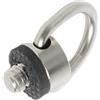 Tsophreniq Vite con anelli a D in acciaio inox, 1/4 20 fissaggio per fotocamera con imbottitura in gomma per treppiedi DSLR tracolla fotocamera DSLR sgancio rapido