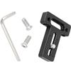 Tsophreniq Telecamera sicura Monitor Cage Base Plate 1/4 Vite Staffa di Montaggio AntiWear Struttura in Metallo Ampia Compatibilità Dispositivo Universali Piastra Gabbia Fotocamera
