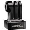 Walimex pro 20886 Pro Aluminium GoPro Stativadapter (cnc gefräst,eloxiertesAluminium(1/4ZollaufGoProMount),geeignetfürGoProHero6543+321,SessionundanderekompatibleActionCams) schwarz