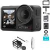 DJI Osmo Action 4 Combo Standard cam impermeabile 4K/120fps con sensore 1/1.3", incredibili immagini con scarsa illuminazione, prestazioni cromatiche a 10 bit e D-Log M, batteria da 1770 mAh