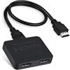 avedio links Splitter HDMI 1 in 2 uscite simultanee 4K 60Hz, avedio links HDMI 1 in 2 uscite per doppio monitor, solo specchio, nessuna espansione: supporta HDMI2.0b, HDCP2.2, scala