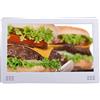 XYIANG Altoparlante frontale da 30,5 cm con macchina pubblicitaria HD, design widescreen, cornice digitale da parete (nero)