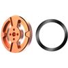 Wusvive Adattatore magnetico per treppiede per telefono, 1 vite da 10,2 cm, supporto in alluminio per live streaming, kit di accessori per fotografia (arancione)