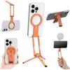 K&F CONCEPT Mini Treppiede Magnetico Sottile 7mm 59g Per Smartphone | Pieghevole, Mini Treppiede Tascabile con Doppio Lato Magnetico e Gancio, Compatibile con iPhone 17-12 e Android -PT02